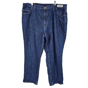 Carhartt Mens Relaxed Fit Jeans Size 44 X 30 Blue Denim Workwear Pants Cotton